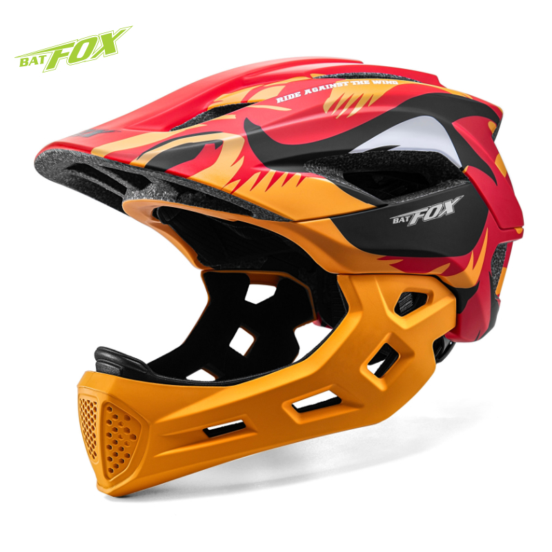 Mountain Biking Helmet Kids - BATFOX Casco da bici integrale per