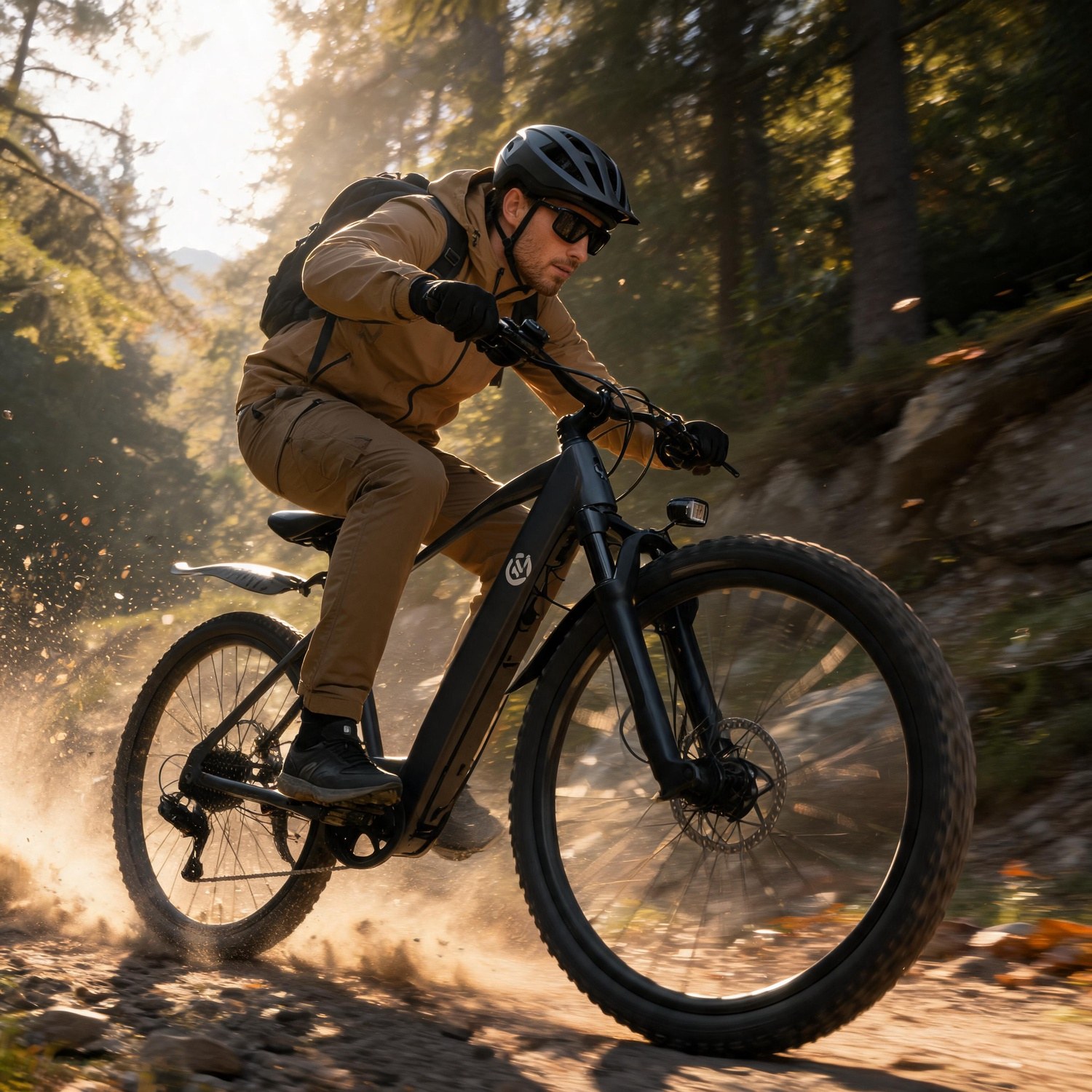 Mountain Biking Jumps - Bicicletta Elettrica da Montagna, Sospensione Completa,