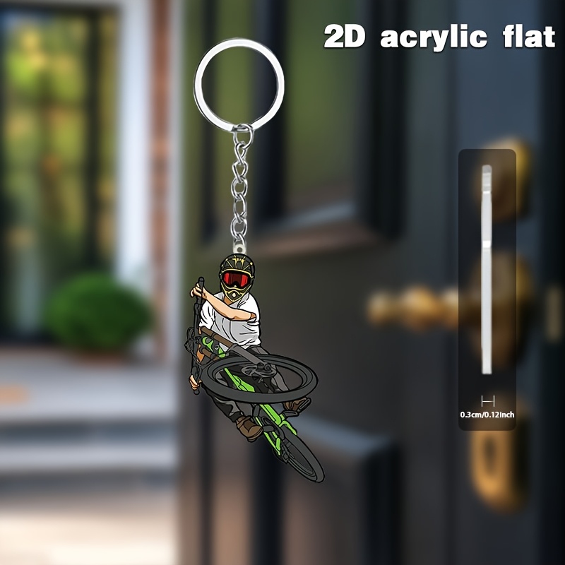 Portachiavi in acrilico con at - Mountain Biking Holidays recensione e prezzo